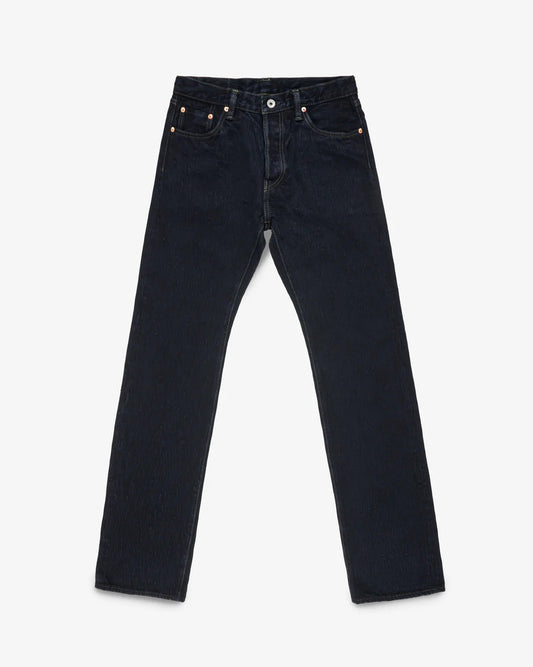 Iron Heart IH-634S-SLBod 16oz Slubby Selvedge Denim Straight Cut Jeans - Indigo Overdyed Black