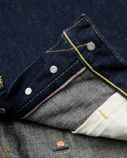Iron Heart IH-666S-18 18oz Vintage Selvedge Denim Slim Straight Cut Jeans