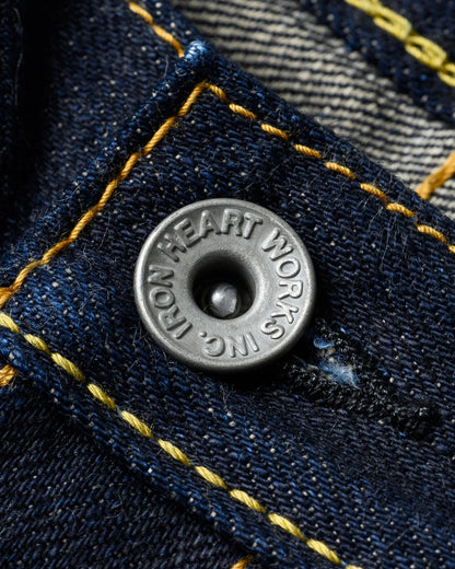 Iron Heart IH-666S-18 18oz Vintage Selvedge Denim Slim Straight Cut Jeans