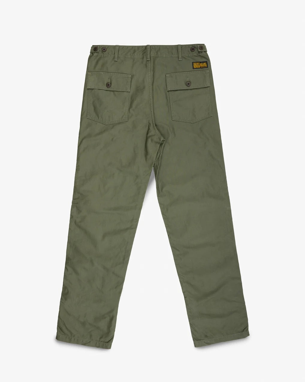 Iron Heart IH-744-GRN 10oz Back Sateen Baker Pants - Army Green