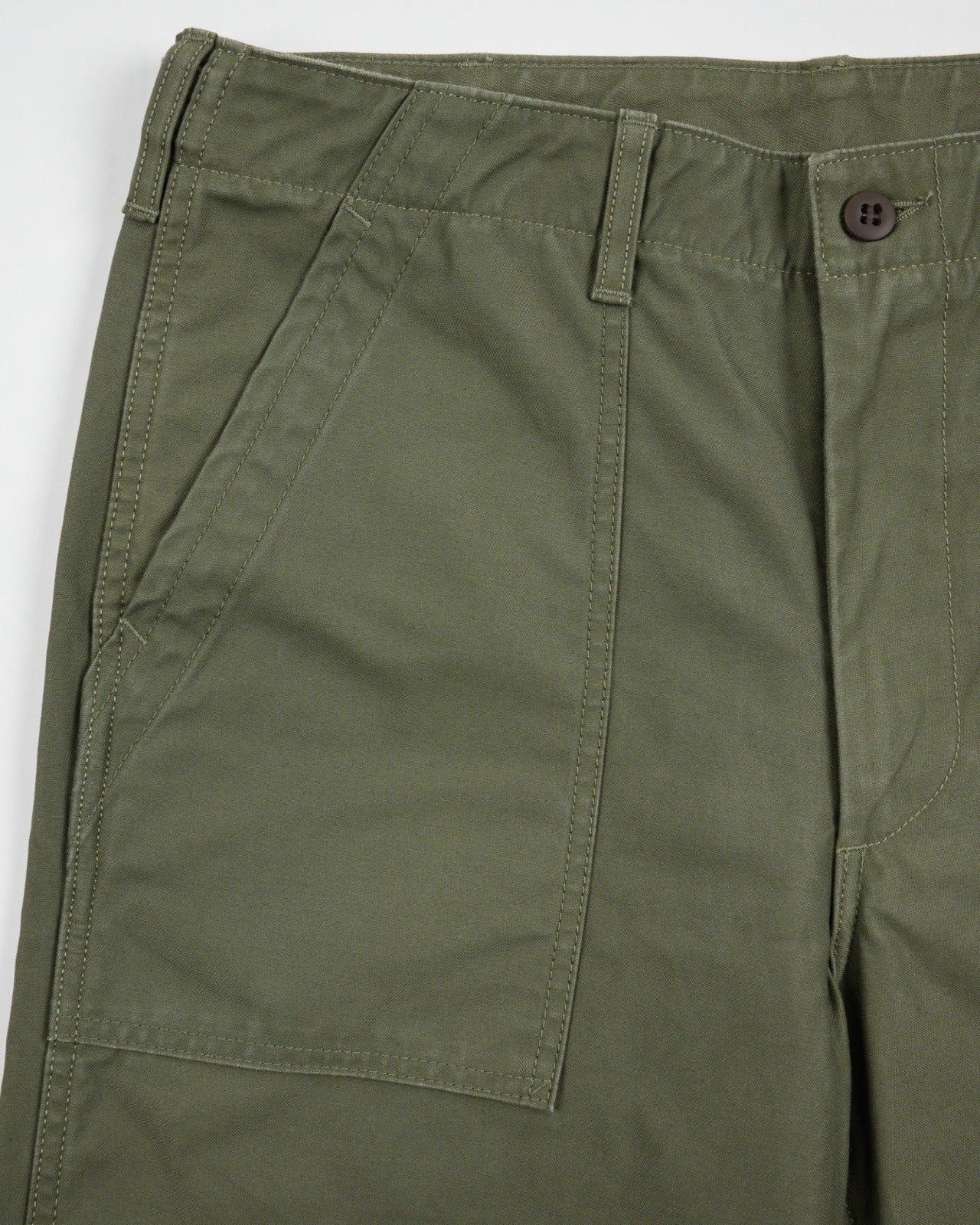 Iron Heart IH-744-GRN 10oz Back Sateen Baker Pants - Army Green