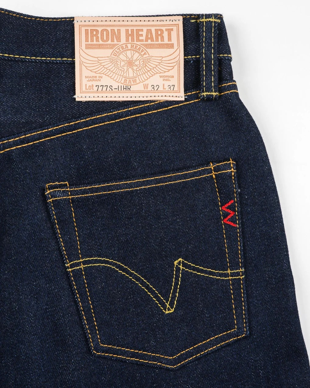 Iron Heart IH-777S-UHR 21/23oz Ultra Heavy Raw Selvedge Denim Slim Tapered Cut Jeans