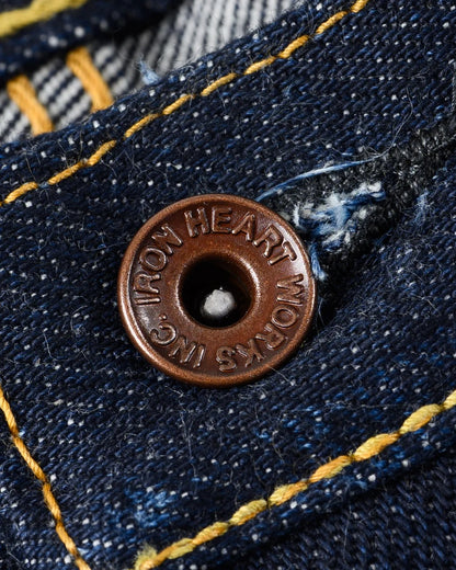 Iron Heart IH-777S-UHR 21/23oz Ultra Heavy Raw Selvedge Denim Slim Tapered Cut Jeans