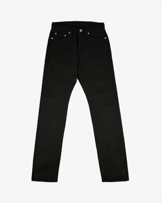 Iron Heart IH-888S-SB - 21oz Superblack (Non-Fade) Selvedge High Rise Tapered Denim