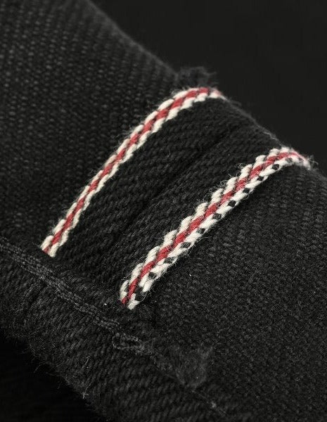 Iron Heart IH-888S-SB - 21oz Superblack (Non-Fade) Selvedge High Rise Tapered Denim