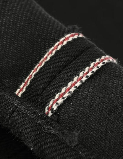 Iron Heart IH-888S-SB - 21oz Superblack (Non-Fade) Selvedge High Rise Tapered Denim