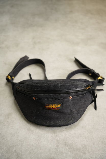 Iron Heart IHE-37-IND Special LIMBRO X IH PARTY 21oz Selvedge Denim Waist Bag - Indigo