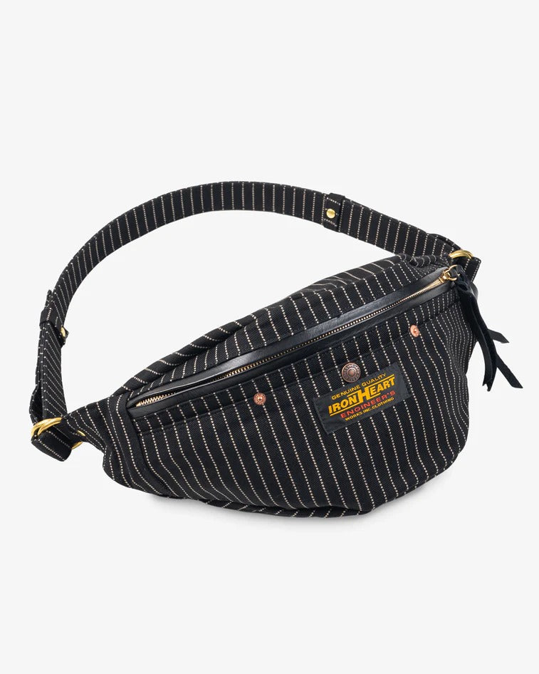 Iron Heart IHE-37W-BLK 12oz Wabash Waist Bag - Black