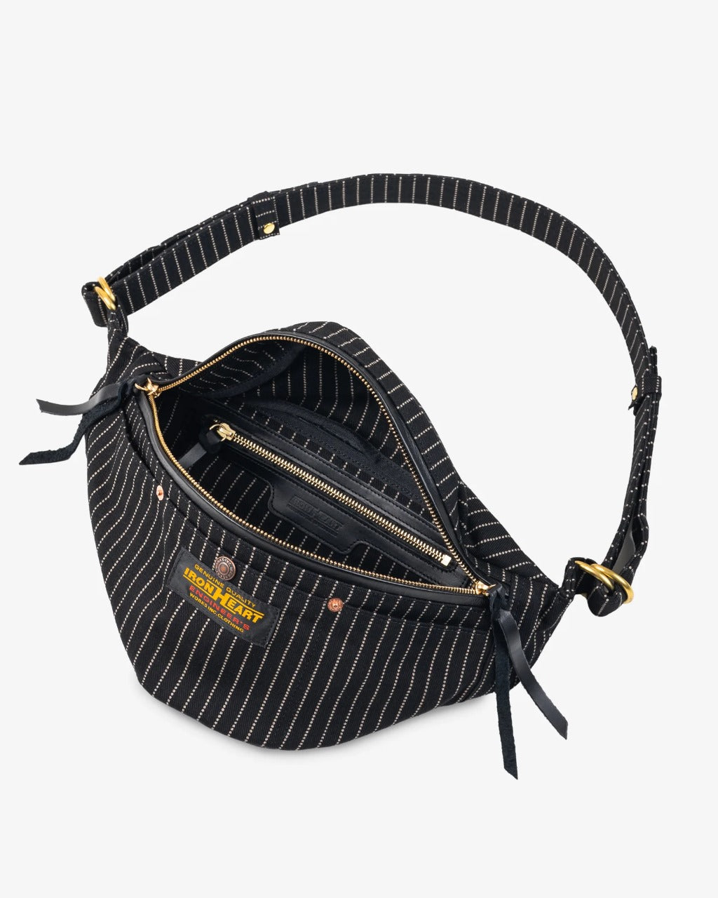 Iron Heart IHE-37W-BLK 12oz Wabash Waist Bag - Black