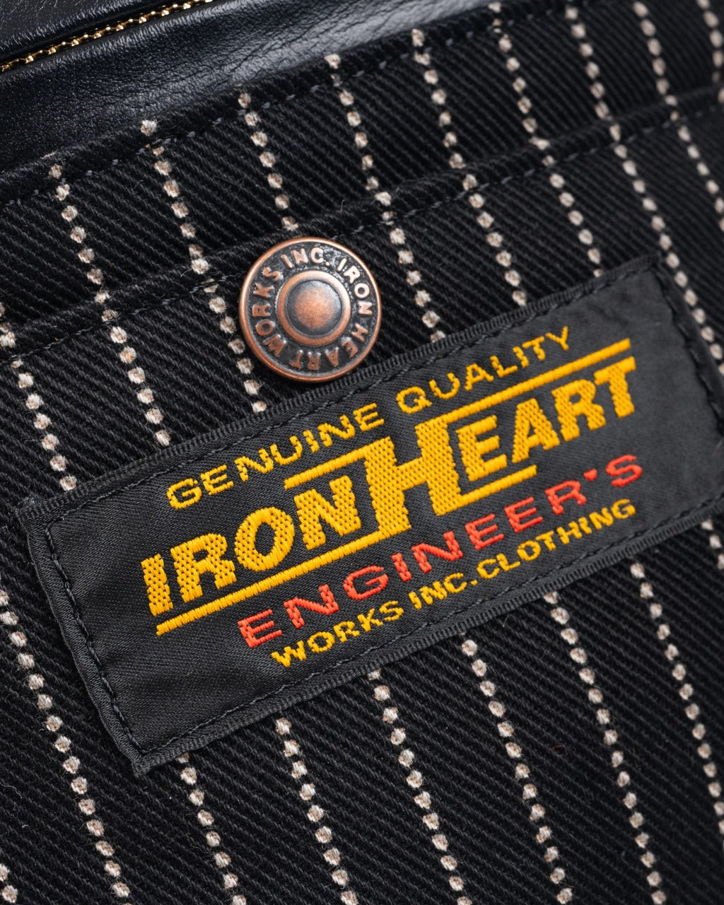 Iron Heart IHE-37W-BLK 12oz Wabash Waist Bag - Black