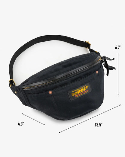 Iron Heart IHE-53 Whipcord Waist Bag - Black
