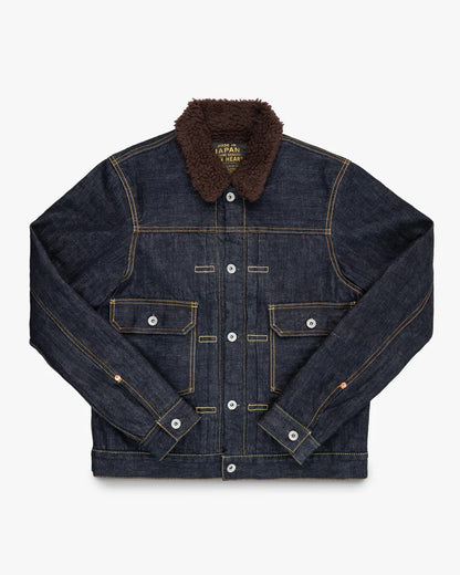 Iron Heart IHJ-151-IND 16oz Selvedge Denim Fleece Lined Type II - Indigo