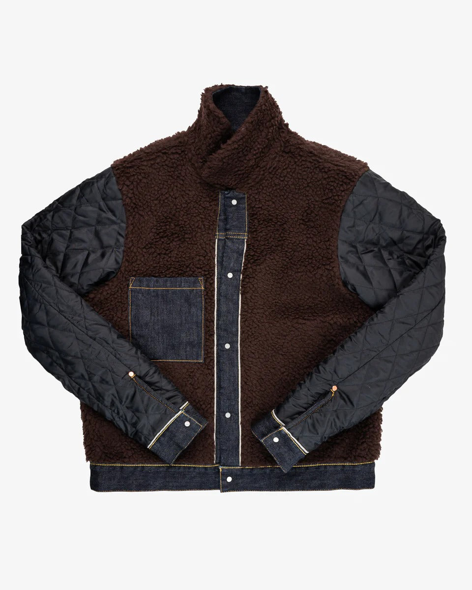 Iron Heart IHJ-151-IND 16oz Selvedge Denim Fleece Lined Type II - Indigo