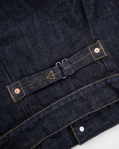 Iron Heart IHJ-151-IND 16oz Selvedge Denim Fleece Lined Type II - Indigo