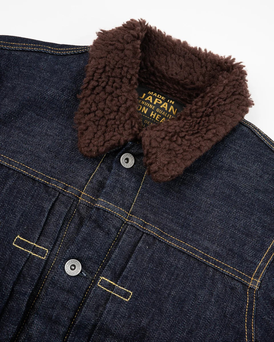Iron Heart IHJ-151-IND 16oz Selvedge Denim Fleece Lined Type II - Indigo