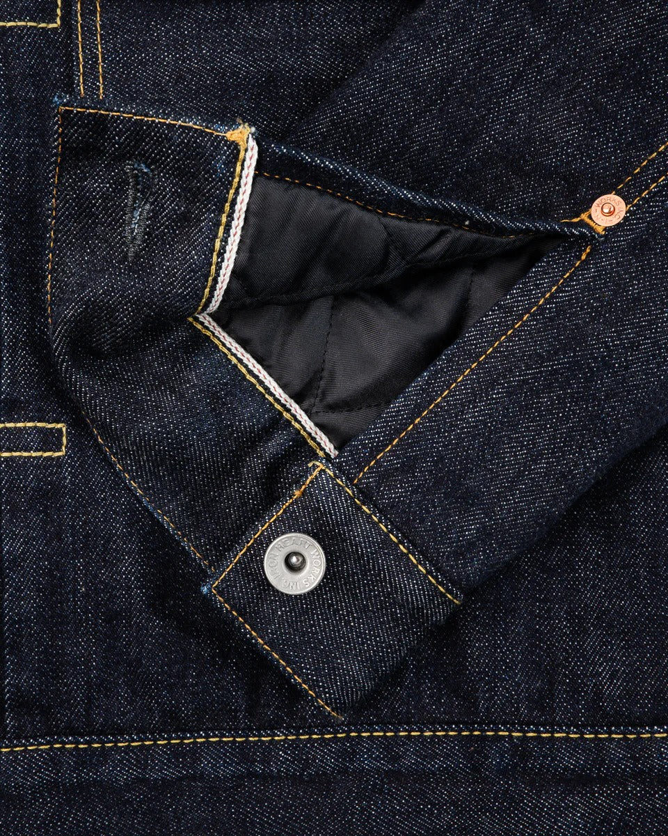 Iron Heart IHJ-151-IND 16oz Selvedge Denim Fleece Lined Type II - Indigo