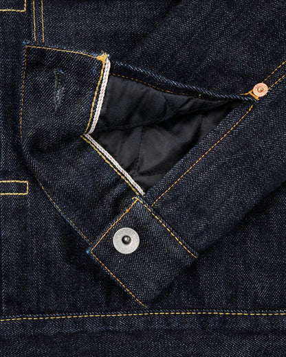 Iron Heart IHJ-151-IND 16oz Selvedge Denim Fleece Lined Type II - Indigo