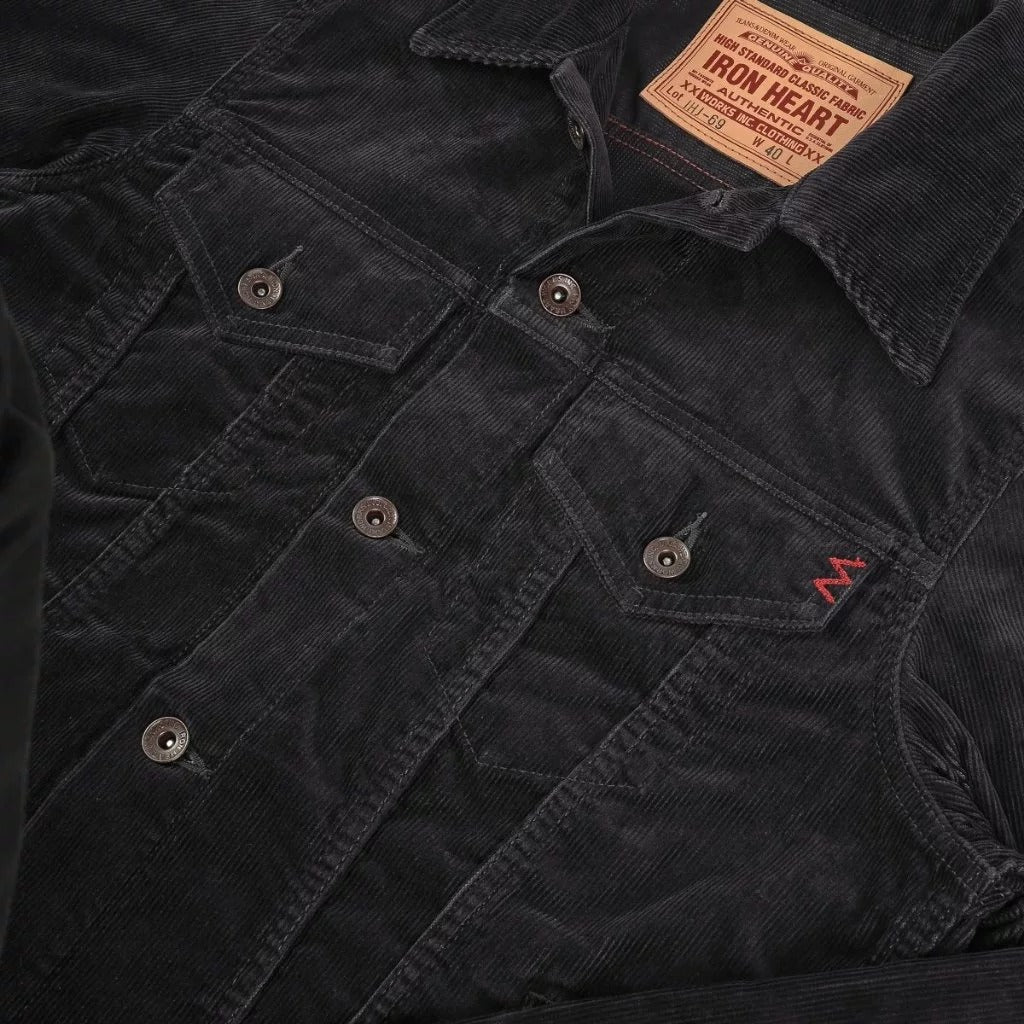 Iron Heart IHJ-69 Black Corduroy