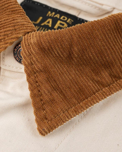 IRON HEART IHJ-148 10oz Kurashikizome Organic Cotton Duck Chore Jacket Ivory