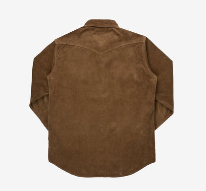 Iron Heart IHSH-398 11oz Corduroy Western Shirt Camel