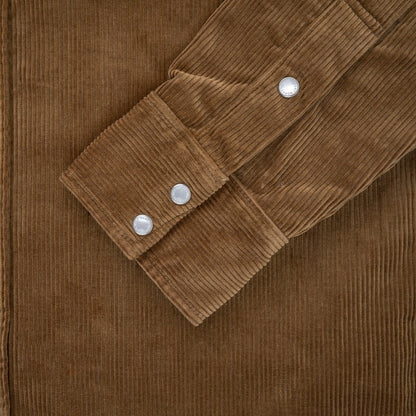 Iron Heart IHSH-398 11oz Corduroy Western Shirt Camel