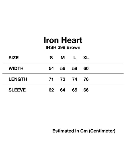 Iron Heart IHSH-398 11oz Corduroy Western Shirt Camel