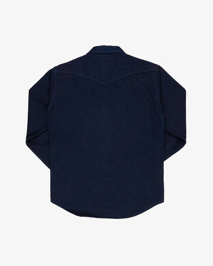 Iron Heart IHSH-409-IB 19oz Selvedge Denim CPO Shirt - Indigo/Black