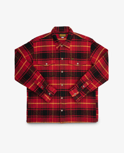 Iron Heart IHSH-433-RED Heavy Flannel Rider’s Overshirt