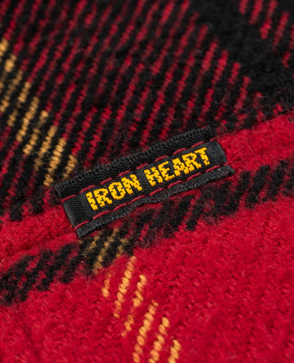 Iron Heart IHSH-433-RED Heavy Flannel Rider’s Overshirt