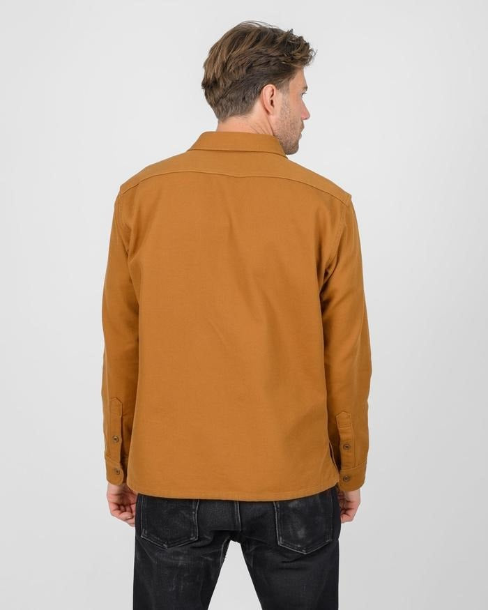 IRON HEART IHSH-423-CAM 13oz Oxford Cloth Work Overshirt - Camel