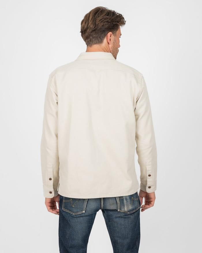 IRON HEART IHSH-423-IVO 13oz Oxford Cloth Work Overshirt - Ivory