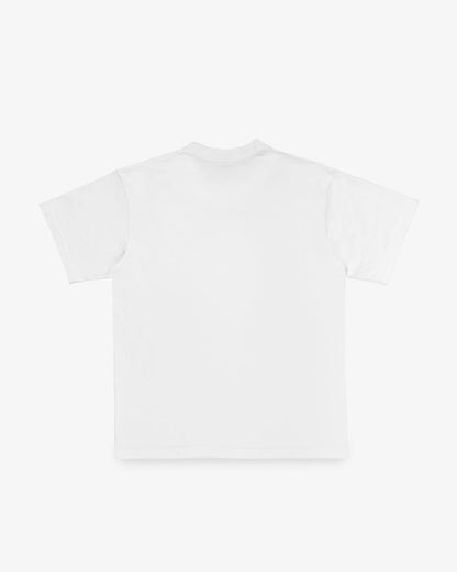 Iron Heart IHT-2602-WHT 7.5oz Printed Loopwheel Crew Neck T-Shirt - White