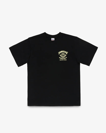 Iron Heart IHT-2603-BLK 7.5oz Printed Loopwheel Crew Neck T-Shirt - Black