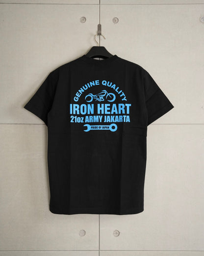 Iron Heart IHT-LIM-BLK 21oz Army Jakarta T-shirt