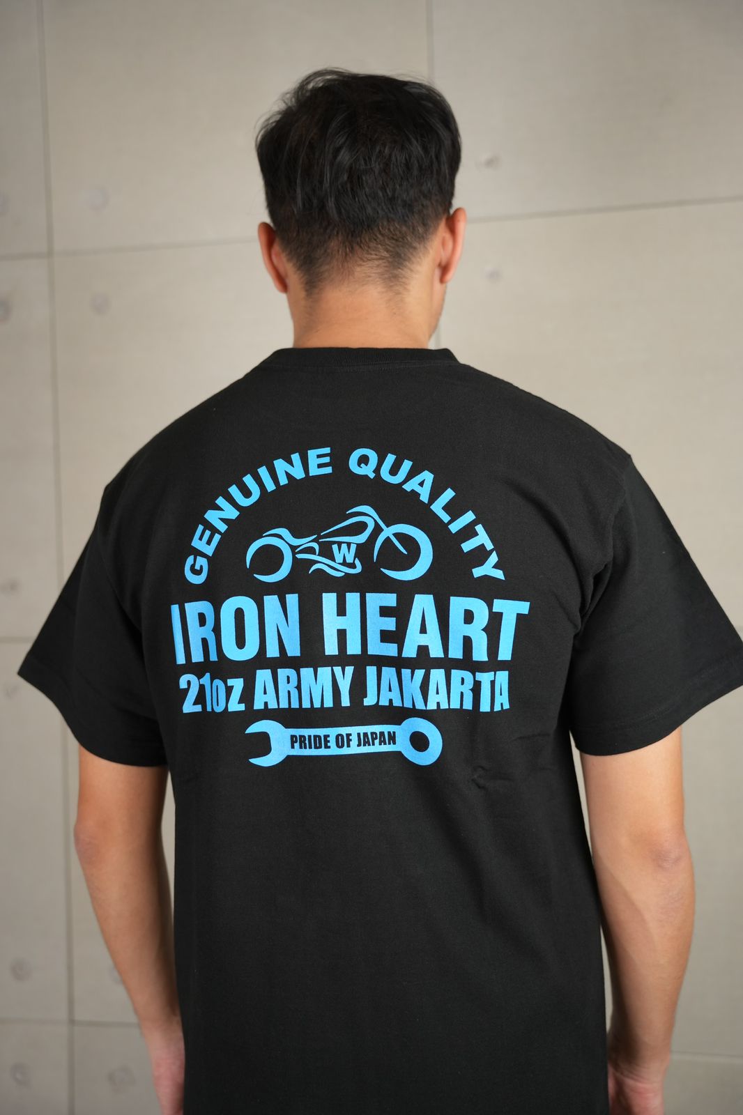 Iron Heart IHT-LIM-BLK 21oz Army Jakarta T-shirt