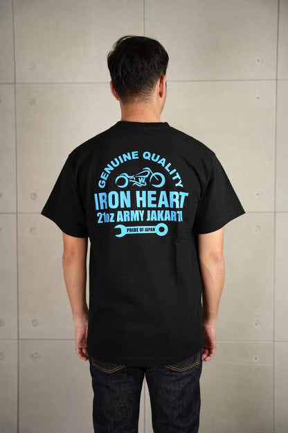 Iron Heart IHT-LIM-BLK 21oz Army Jakarta T-shirt