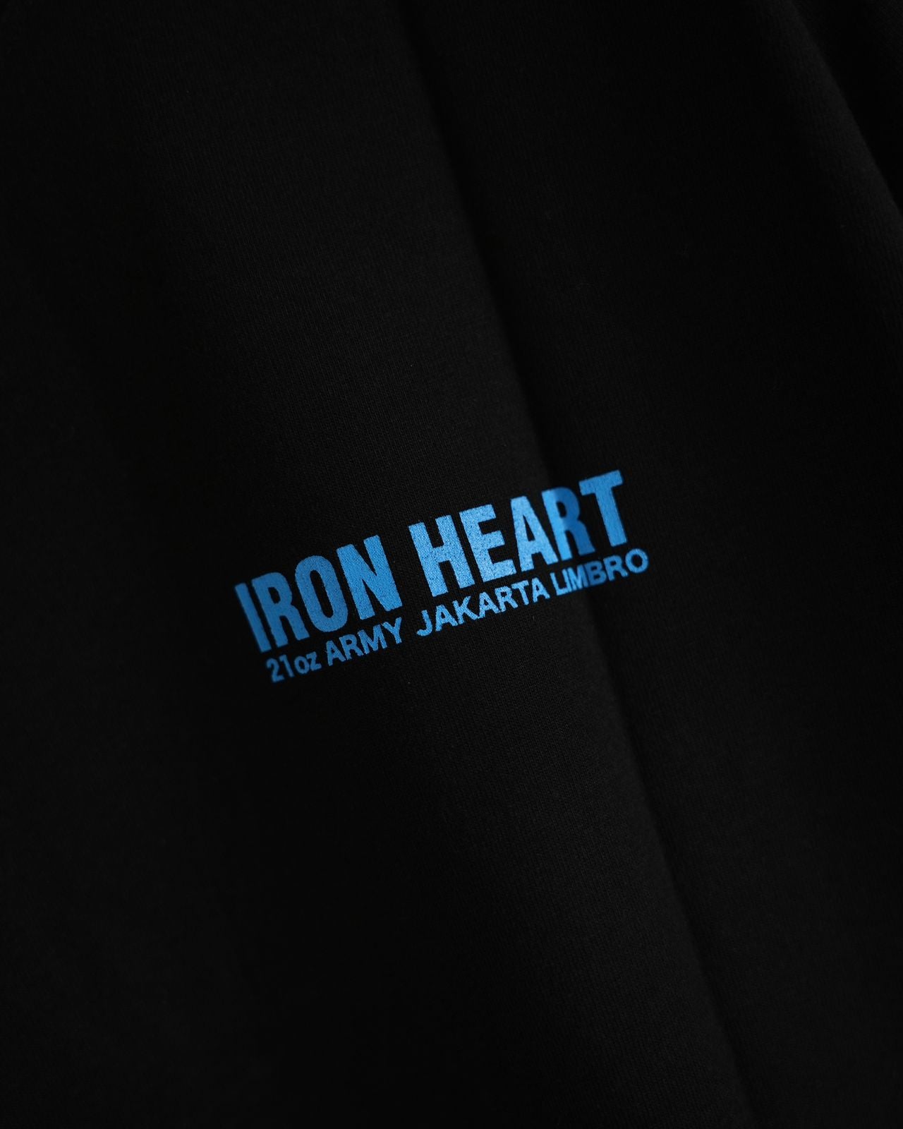 Iron Heart IHT-LIM-BLK 21oz Army Jakarta T-shirt