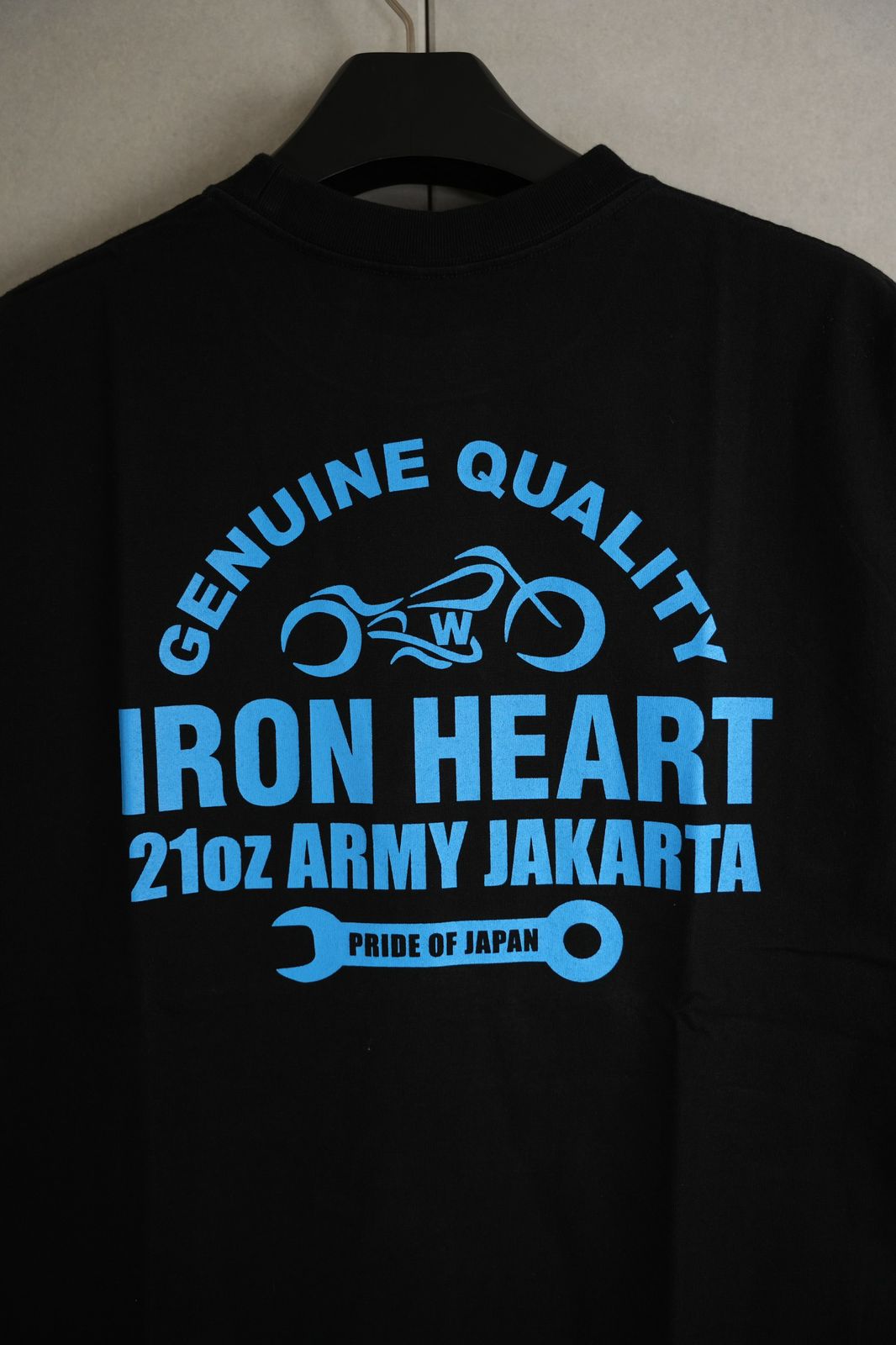 Iron Heart IHT-LIM-BLK 21oz Army Jakarta T-shirt