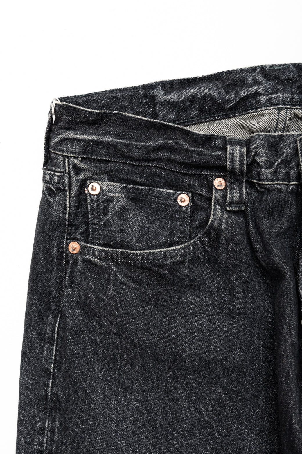 Sugar Cane SC42460H 14.25oz Black Denim 1947 Hard Wash Model Regular Straight