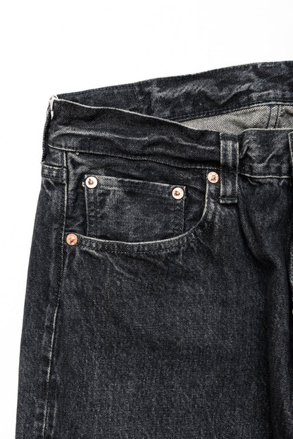 Sugar Cane SC42460H 14.25oz Black Denim 1947 Hard Wash Model Regular Straight