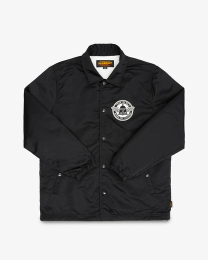 Iron Heart IHJ-160-BLK 4.8oz Nylon Coach Jacket - Black