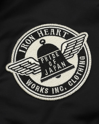 Iron Heart IHJ-160-BLK 4.8oz Nylon Coach Jacket - Black