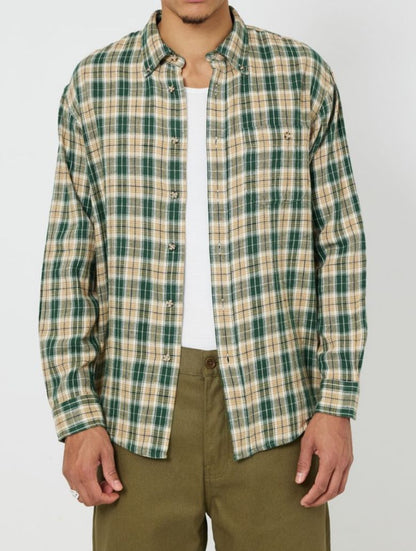 Julian Farmers Check Shirt G29 Racing Green