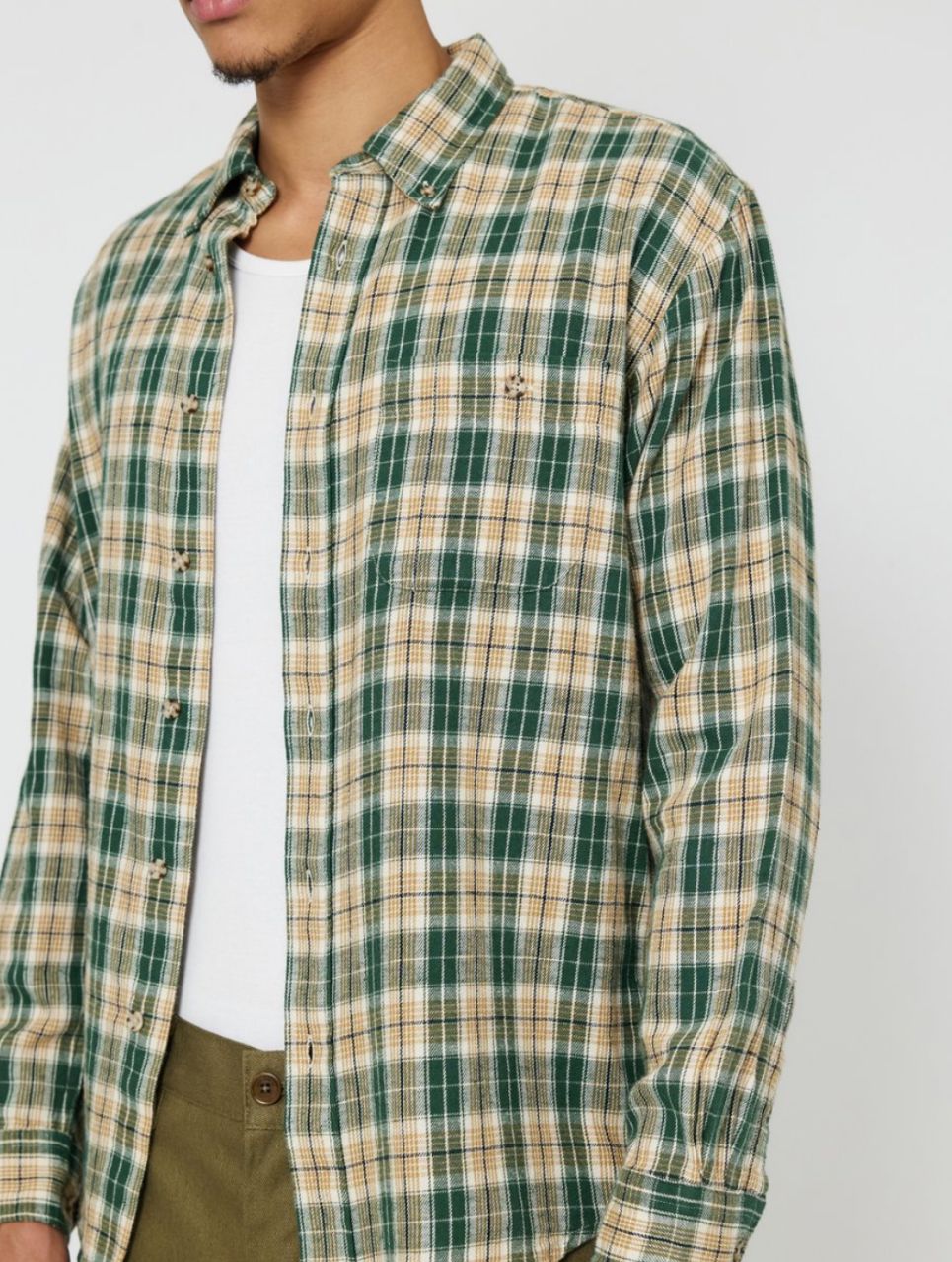 Julian Farmers Check Shirt G29 Racing Green
