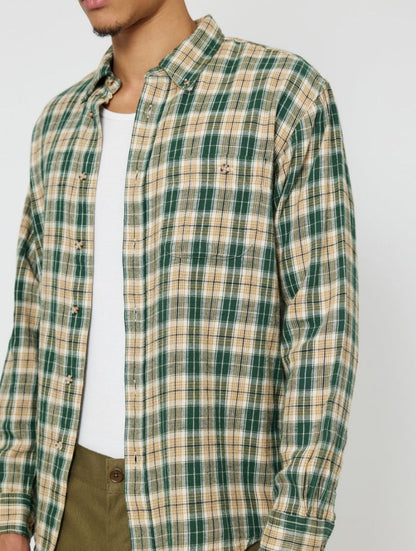 Julian Farmers Check Shirt G29 Racing Green