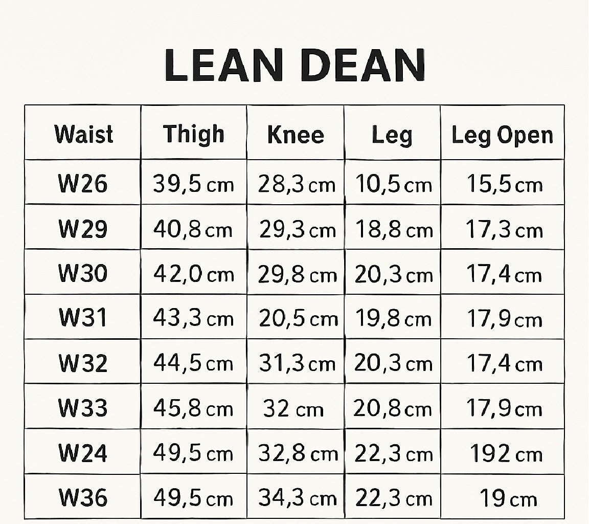 Lean Dean Dry Japan Selvage