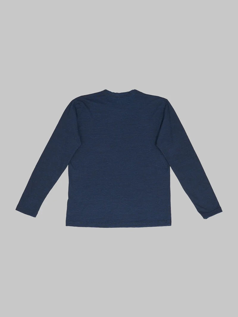 Pure Blue Japan LS-5011-D Indigo Dyed Long Sleeve T-Shirt