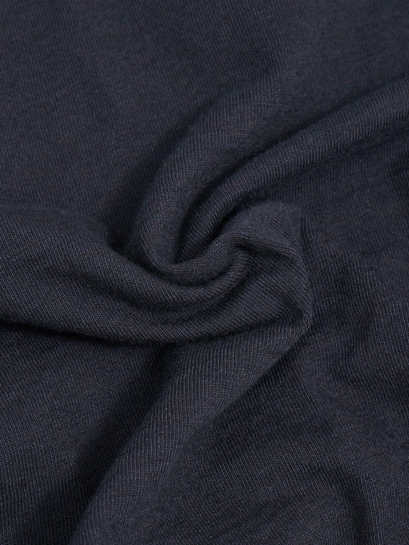 Pure Blue Japan LS-5011-IDBK Black Indigo Dyed Long Sleeve T-Shirt