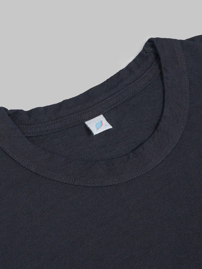 Pure Blue Japan LS-5011-IDBK Black Indigo Dyed Long Sleeve T-Shirt