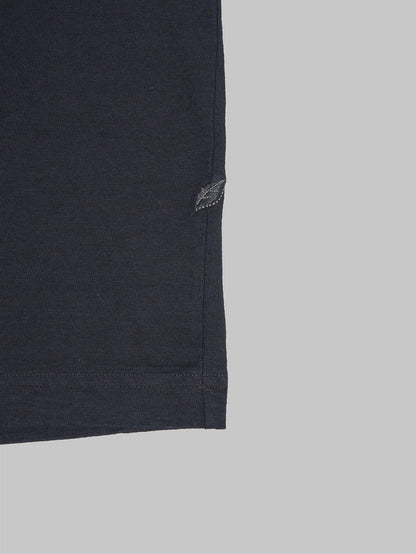 Pure Blue Japan LS-5011-IDBK Black Indigo Dyed Long Sleeve T-Shirt